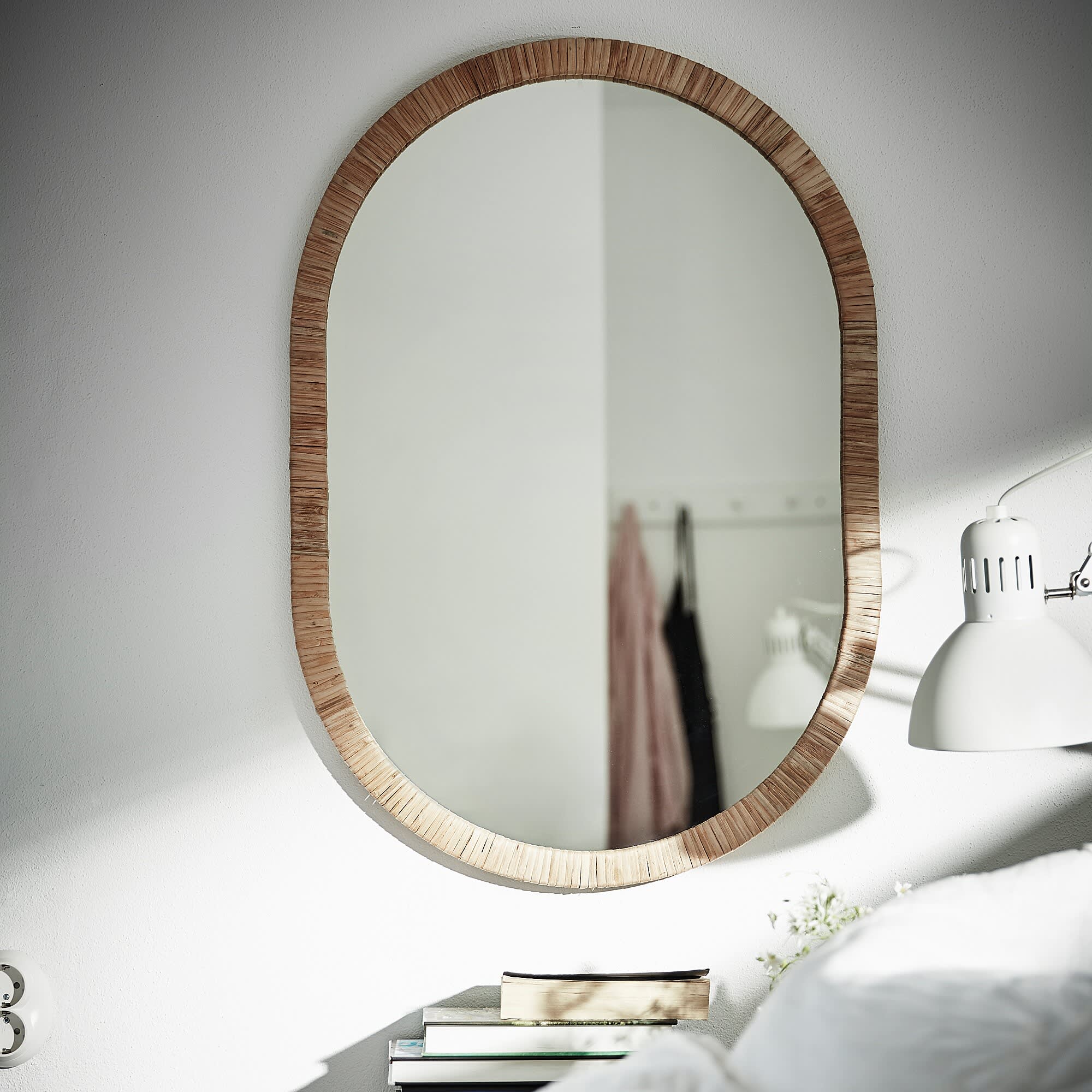 Rattan on sale mirror ikea